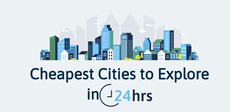 The cheapest cities to explore in 24 hours