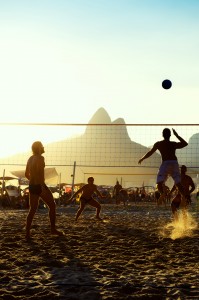 Carioca Brazilians Rio De Janeiro Brazil Sunset Beach Volleyball 199X300