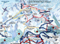 Verbier Piste Map Thumb