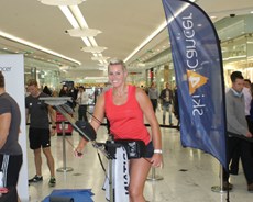 Chemmy and The Alpine 4 Ski Round Canary Wharf