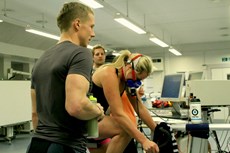 Fitness testing with The Arctic V and Chemmy Alcott at Kingston University