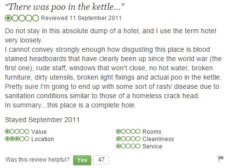 Poo in the kettle