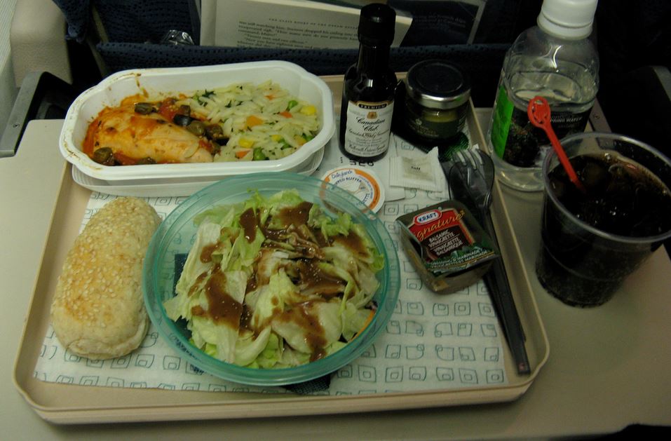 Delicious plane food