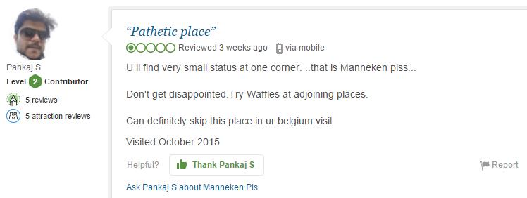 Mannekin Pis review 2
