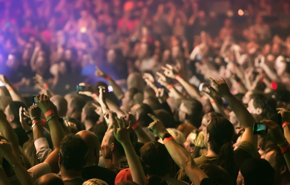 Concert crowd