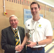 Christopher Evans wins the Columbus Direct award for Most Valued Player