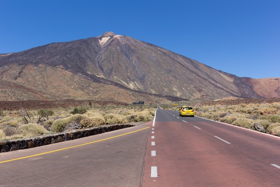 view of mount teide national park tenerife spain