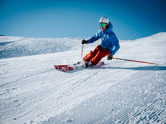 Skier on the snow in Austria